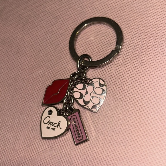 Vintage Multi Pattern Coach Keychain - Picture 3 of 3